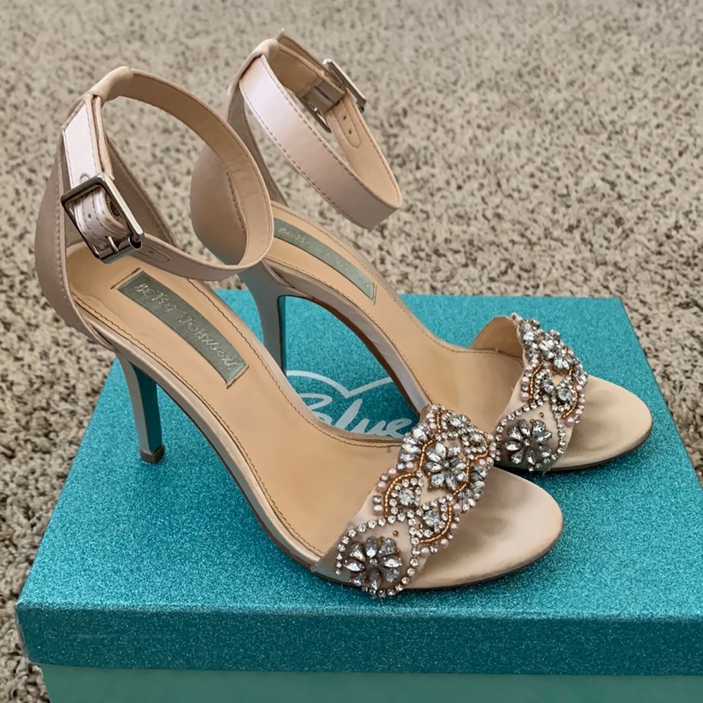 Betsey Johnson Embellished Dress Heels Gem